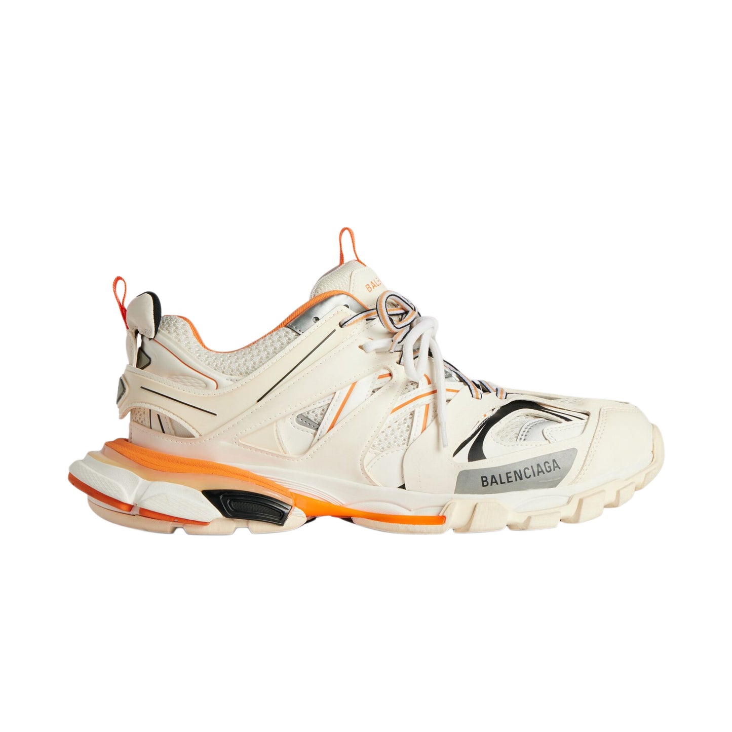 CHAUSSURE TRACK - BLANC/ORANGE