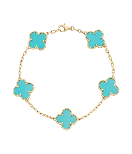 BRACELET - OR/BLEU