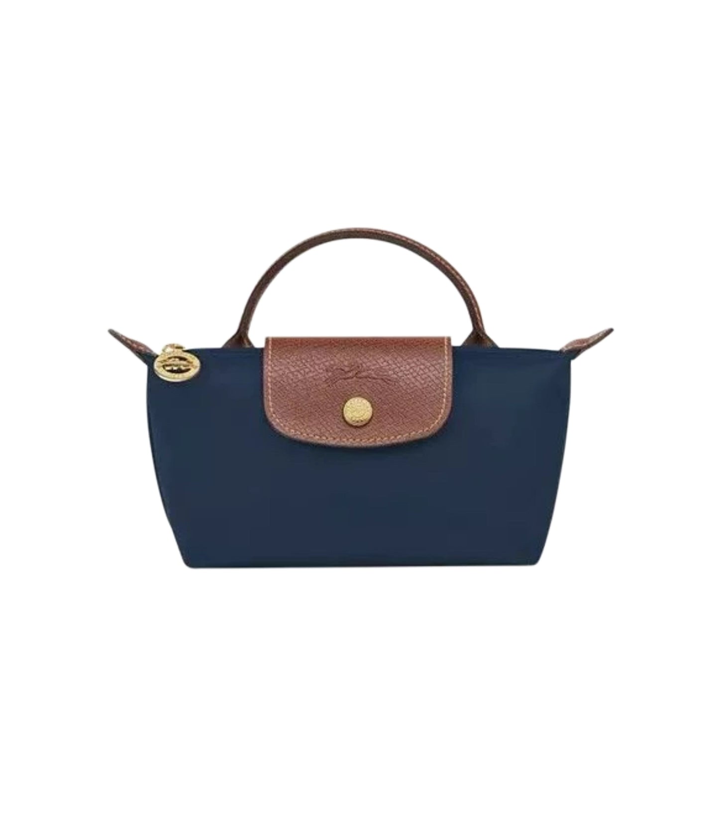 SAC À MAIN - BLEU/MARRON