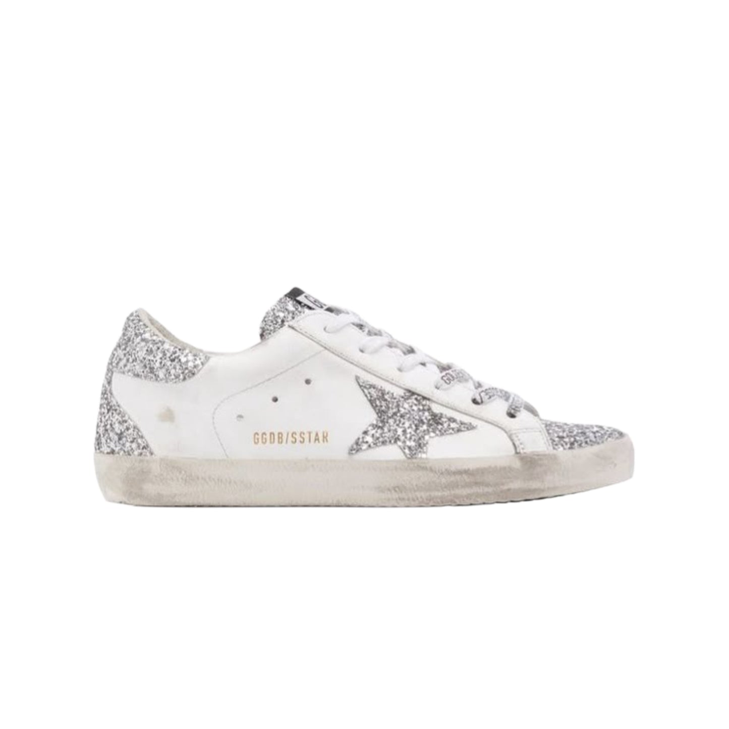 CHAUSSURE - BLANC/GRIS PAILLETÉ