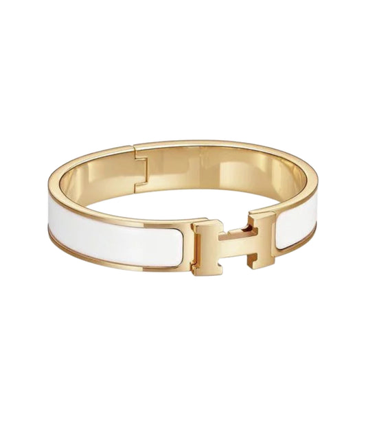 BRACELET - BLANC/OR
