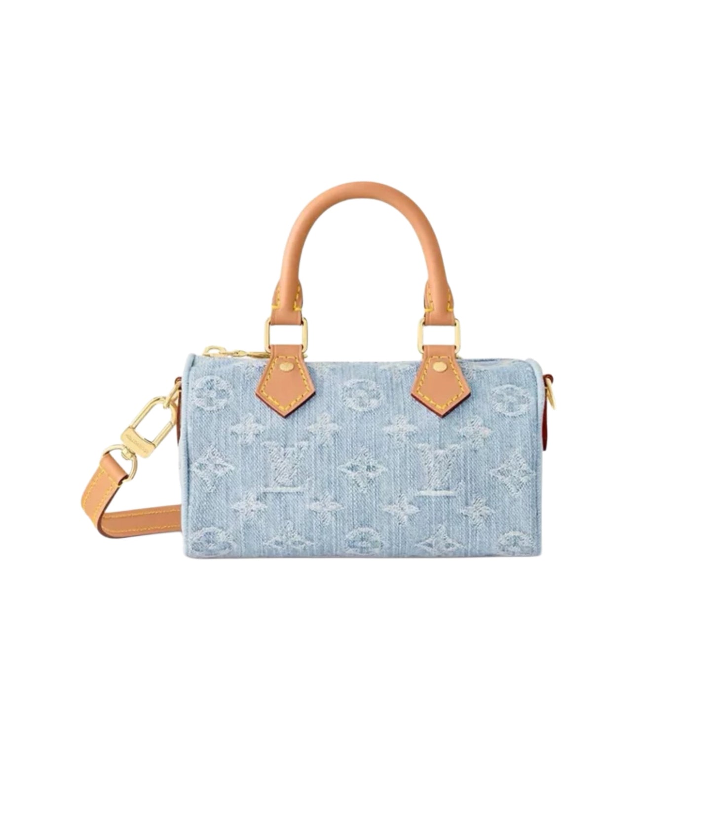 SAC À MAIN - BLEU/MARRON
